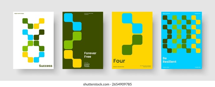 Design criativo de apresentação de negócios. Layout De Relatório Geométrico. Modelo de Panfleto Isolado. Histórico. Faixa. Brochura. Cartaz. Capa de Livro. Boletim informativo. Panfleto. Publicidade. Diário. Catálogo