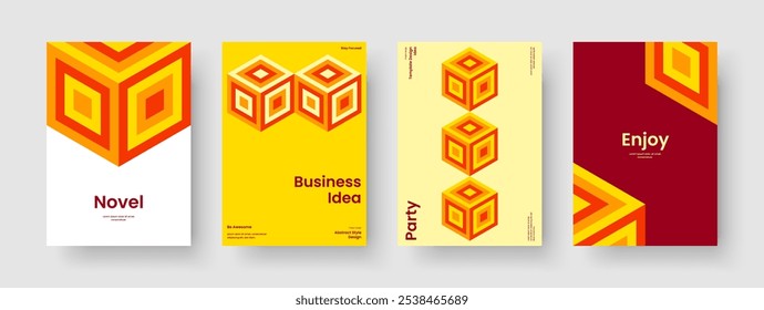 Design criativo de apresentação de negócios. Layout Isolado De Capa De Livro. Modelo de Panfleto Geométrico. Histórico. Cartaz. Faixa. Relatório. Brochura. Folheto informativo. Identidade da marca. Carteira. Revista. Panfleto