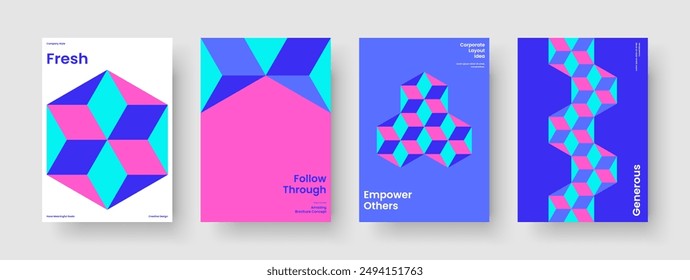 Diseño de presentación de negocios creativos. Diseño de póster moderno. Plantilla de informe geométrico. Antecedentes. Portada del libro. Folleto. Anuncio. Volante. Identidad de marca. Revista. Prospecto. Catálogo. Boletín