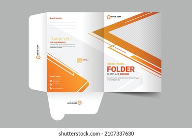 Creative business presentation folder template