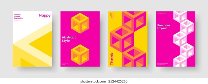 Creative Business Presentation Layout. Geometric Flyer Design. Isolated Brochure Template. Book Cover. Banner. Poster. Report. Background. Brand Identity. Portfolio. Catalog. Newsletter. Journal