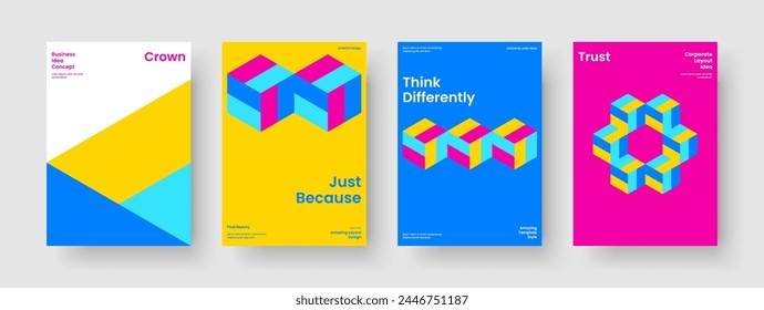 Creative Business Presentation Layout. Isolated Brochure Design. Geometric Book Cover Template. Background. Report. Flyer. Banner. Poster. Notebook. Advertising. Pamphlet. Handbill. Brand Identity