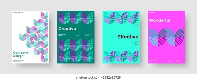 Layout de apresentação empresarial criativa. Design de banner isolado. Modelo de Folheto Abstrato. Relatório. Panfleto. Histórico. Cartaz. Capa de Livro. Carteira. Folheto informativo. Catálogo. Identidade da marca. Diário