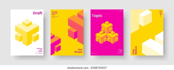 Creative Business Presentation Layout. Isolated Flyer Design. Geometric Poster Template. Book Cover. Background. Banner. Brochure. Report. Newsletter. Leaflet. Brand Identity. Pamphlet. Notebook