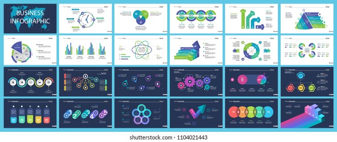 Diapositiva de presentación empresarial creativa para el concepto de administración. Se puede utilizar para proyectos empresariales, informes anuales, diseño web. Gráfico circular, gráfico de proceso, gráfico de ventilación, gráfico de barras, diagrama de flujo, diagrama de comparación