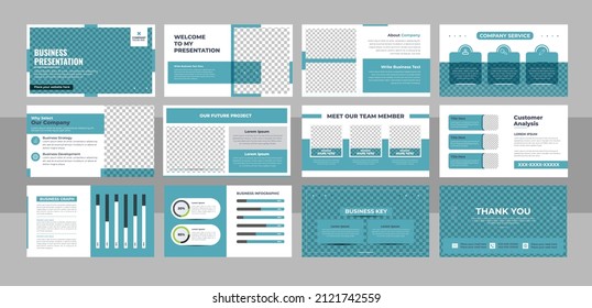 Creative business presentation slide template design. Business presentation infographic template set. Keynote presentation background, slide templates, website ideas, brochure cover design