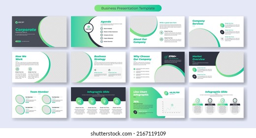 Creative business presentation slides template design