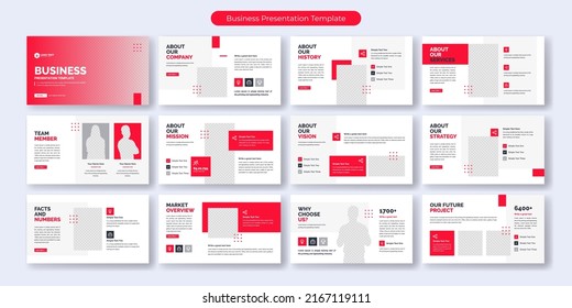 Creative business presentation slides template design