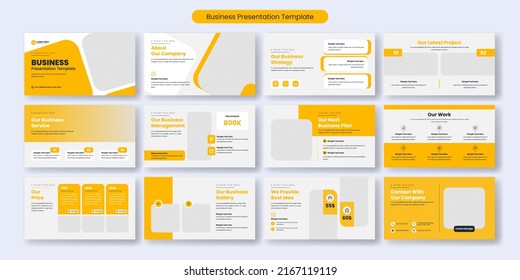 Diseño de plantillas de diapositivas de presentación empresarial creativa