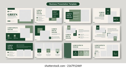 Creative business presentation slides template design. Use for modern presentation background, brochure design, website slider, landing page, annual report, company profile