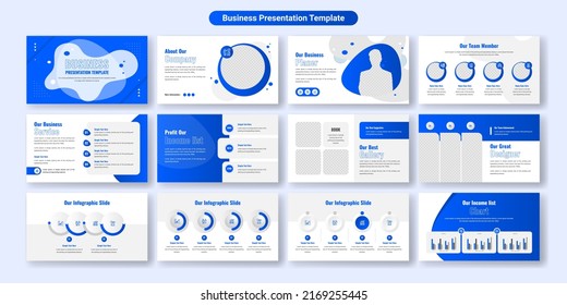 Creative business presentation slides template design