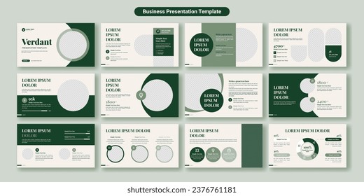 Creative business presentation slides template design. Use for modern presentation background, brochure design, website slider, landing page, annual report, company profile