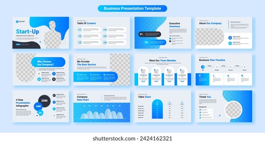 Creative business presentation slides template design. Use for modern presentation background, brochure design, website slider, landing page, annual report, company profile