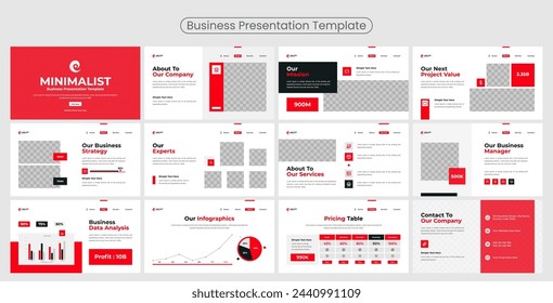 Creative Business presentation slides template design. Use for modern presentation background, brochure design, website slider, landing page, annual report, company profile