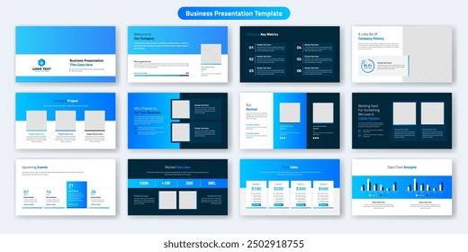 Diseño de Plantilla de diapositivas de presentación de negocios creativos. Uso para el fondo moderno de la presentación, diseño del folleto, regulador del Sitio web, página de aterrizaje, informe anual, perfil de la compañía