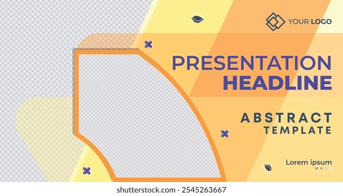 Creative Business Presentation Slides Template. Modern Company Profile Brochure Cover Design. Geometric Annual Report, Conference Event Invitation Template, for Flyer, Website Slider, Landing Page