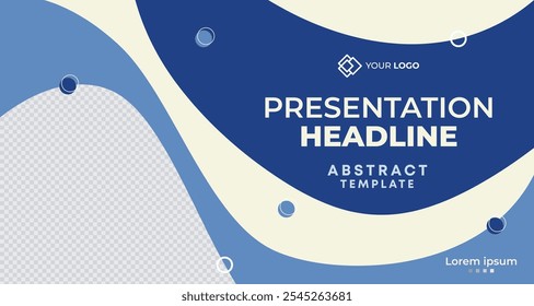 Creative Business Presentation Slides Template. Modern Company Profile Brochure Cover Design. Geometric Annual Report, Conference Event Invitation Template, for Flyer, Website Slider, Landing Page