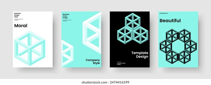 Creative Business Presentation Vorlage. Abstrakter Banner. Geometrisches Hintergrunddesign. Buchumschlag. Flyer. Broschüre. Poster. Bericht. Handzettel Portfolio. Werbung. In: Journal. Brande Identität