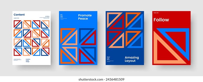 Creative Business Presentation-Vorlage. Entwurf des isolierten Berichts. Modernes Broschürenlayout. Banner. Poster. Hintergrund. Buchumschlag. Flyer. Newsletter. Katalog. Markenidentität. In: Journal. Broschüre