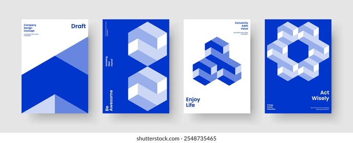 Modelo de Apresentação do Creative Business. Design de panfleto isolado. Disposição abstrata do cartaz. Histórico. Relatório. Capa de Livro. Faixa. Brochura. Diário. Revista. Catálogo. Carteira. Conhecimento manual. Boletim Informativo