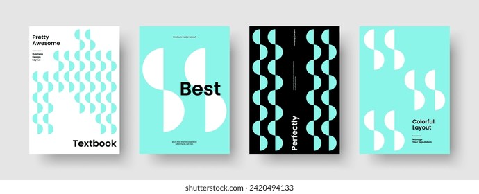 Plantilla de presentación comercial creativa. Diseño moderno de volante. Diseño de portada de libro aislado. Informe. Antecedentes. Folleto. Cartel. Cartel. Revista. Cuaderno. Billete. Boletín informativo. Folleto. Catálogo