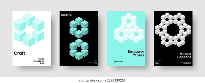 Plantilla de presentación de negocios creativos. Diseño moderno del cartel. Diseño de informe aislado. Volante. Portada de libro. Anuncio. Antecedentes. Folleto. Catálogo. Diario. Publicidad. Boletín informativo. Cartera