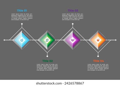 Diseño de elemento infográfico vectorial de presentación de negocios creativos.