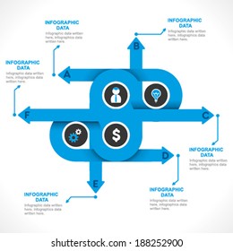 creative business or product information info-graphics design concept vector