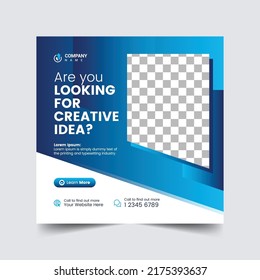 Creative Business Promotion Social Media Facebook Instagram Square Post or Banner Design Template Health and Medical