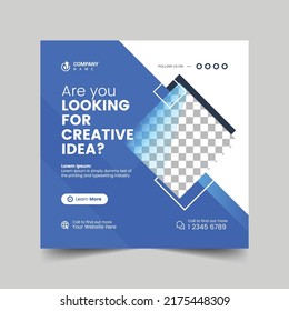 Creative Business Promotion Social Media Facebook Instagram Square Post Or Webinar Banner Design Template Health And Medical