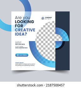 Promoción de negocios creativos Medios sociales Facebook Instagram Square Post o Banner Design Template Salud y Medicina