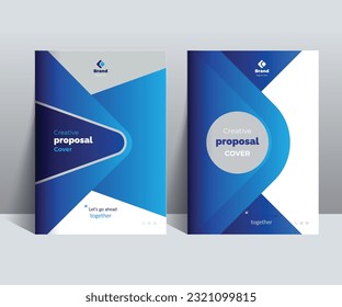 Creative Business Proposal Cover Design Template adept for multipurpose projects