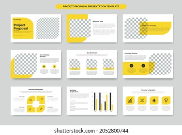 Creative business proposal project presentation slide template design, annual report and company brochure, booklet, catalog design or pitch deck template