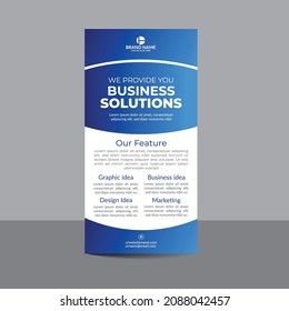 Creative Business Roll Up Banner Design For your Business with vector layout Template . Modern and Professional Banner Design For you