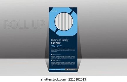 creative business roll up banner design 