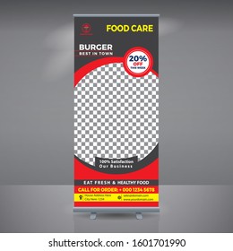 Creative Business Roll Up Banner stand. Abstract Modern Roll Up. Roll Up Template, Banner Stand or Roll Up Design Layout