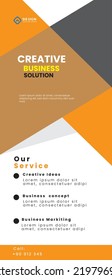 plantilla de banner de lista de negocio creativo