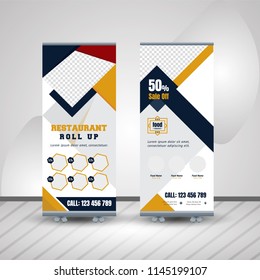 Creative Business Roll up design. business Vertical template vector,Clean and Easily Editable Design.Vector Illustration. Eps10
