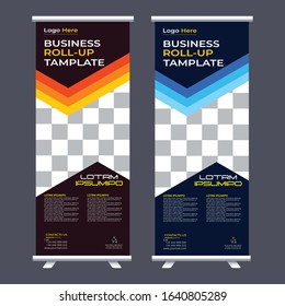 creative business roll up template design modern and creative tool-up banner design 