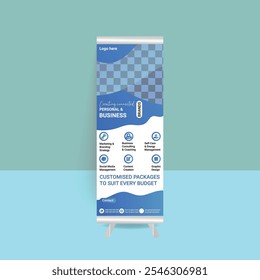 Creative business Rull-up template design 