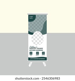 Creative business Rull-up template design 