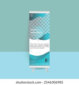 Creative business Rull-up template design 