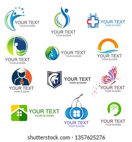 Creative Business Set of corporate vector logo templates. Just place your own brand name.