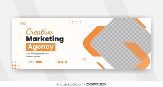 Creative business social media design Facebook cover template web banner template