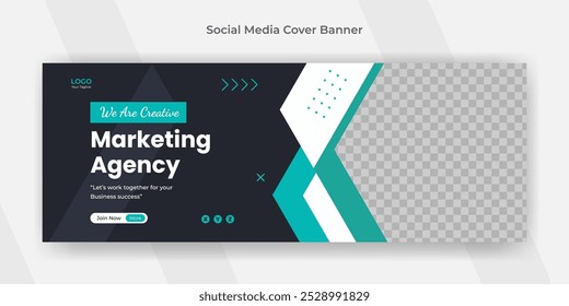 Creative business social media design Facebook cover template web banner template