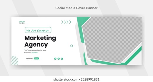 Creative business social media design Facebook cover template web banner template