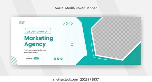 Creative business social media design Facebook cover template web banner template