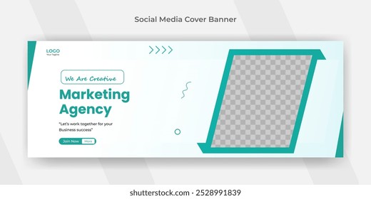 Creative business social media design Facebook cover template web banner template