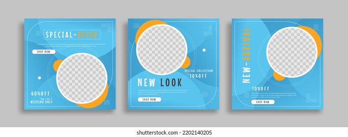 Creative business social media post template vector	