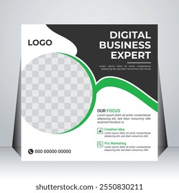 Creative Business Social Media Post Template, Social Media Layout design, Corporate Banner Design Template.
